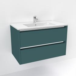 Meuble vasque JUPITER 3.0 Bleu Canard 80 cm - SANS miroir