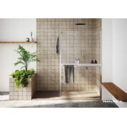 Paroi de douche TWIN TW-2002 Argent HB