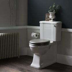 Pack WC au sol rétro ARCADE avec abattant Bleu
