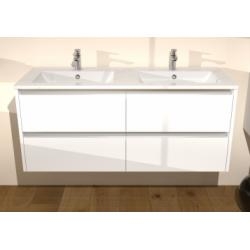 Meuble double vasque JUPITER 3.0 Blanc Brillant 120cm