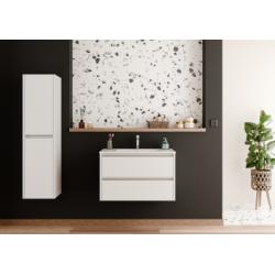 Meuble vasque JUPITER 3.0 Blanc Brillant 80 cm - SANS miroir