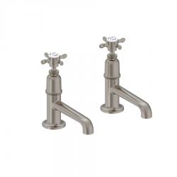 Mélangeur de lavabo rétro GUILD Nickel Brossé 2 trous