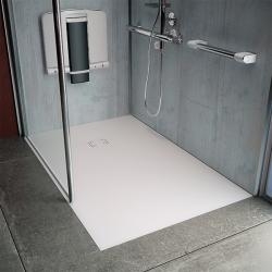 Receveur de douche adapté PMR et Séniors ONYX Exclusif Blanc 70x140cm