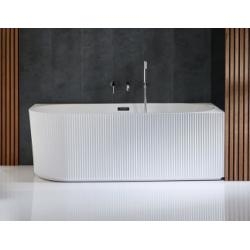 Baignoire semi-ilot NONNA cannelée