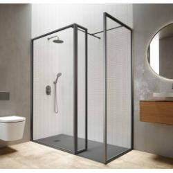 Paroi de douche d'angle NORDIC avec cadre aluminium - FN-2131