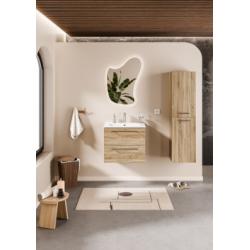 Meuble NEPTUNE Bois Clair 60 cm - Miroir Organic