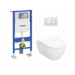 Pack complet WC Geberit UP320 + Cuvette ACANTO TurboFlush + Plaque Blanche