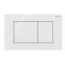 Plaque de déclenchement Geberit Sigma40 Verre Blanc