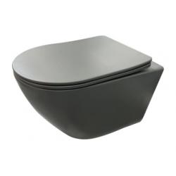Cuvette suspendue sans bride KELOS Flush Gris Foncé