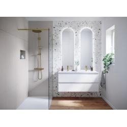 Meuble double vasque 2T RIVAGE Blanc Coton