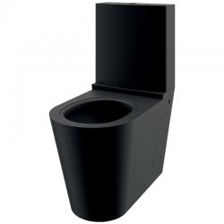 Pack WC à poser S21 en Inox Noir Mat