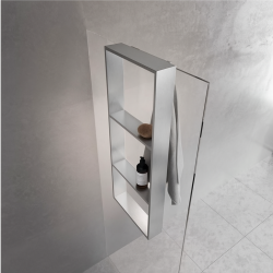 Porte-objets FRAME pour paroi de douche - Inox Porte-objets FRAME pour paroi de douche - Inox