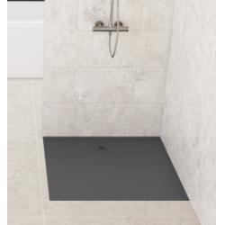 Receveur extra-plat et léger KINESURF NOVA carré Gris Anthracite