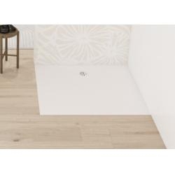 Receveur extra-plat et léger KINESURF NOVA carré Blanc mat (PN12) 