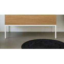 Piétement métal pour meuble STREET 90 - Blanc Mat
