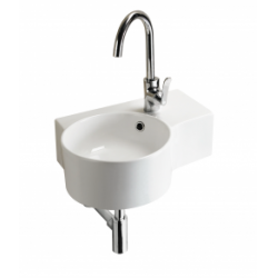 Lave-Mains Compact d'angle céramique GENTRY version Gauche