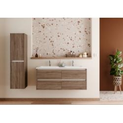 Meuble vasque JUPITER 3.0 Bois Foncé 120 cm - Plan Dune