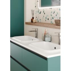 Meuble vasque JUPITER 3.0 Bleu Canard 120 cm - Plan Dune 