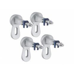 Equerres pour fixations murale Bâti-douche GROHE - 4 pièces