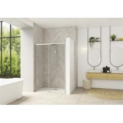 Paroi coulissante SMART DESIGN Chromé - Montage express 