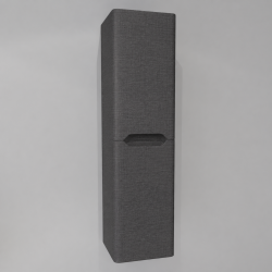 Colonne de salle de bain LUNA 135cm Tissé Gris