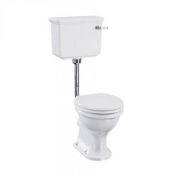 Pack WC au sol GUILD Rimless - Réservir mi-haut - Abattant Varley White