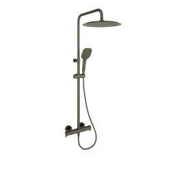 Colonne de douche thermostatique cuivre brossé 