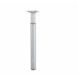 Pied de meuble réglable en acier chromé 31 à 50cm