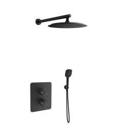 Pack Douche Encastré Thermostatique Blautherm Noir Mat