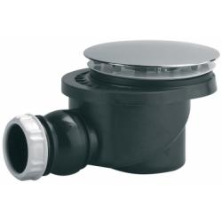 Bonde de douche SH 90mm avec capot métal rond