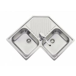 Evier de cuisine INOX d'angle EV 2431 inox lisse