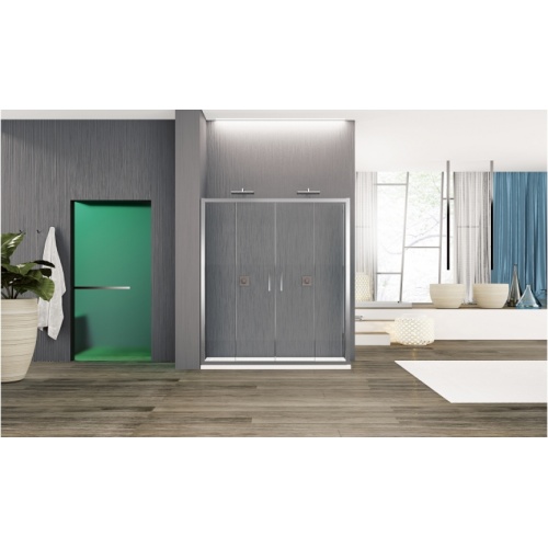 Paroi coulissante ZEPHYROS 2.0 2A Transparent - Silver - 180cm Zephyros2a 1b