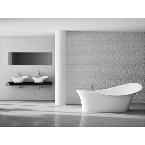 Baignoire îlot AMON 179x75 cm - Blanc Mat Baignoire amon2