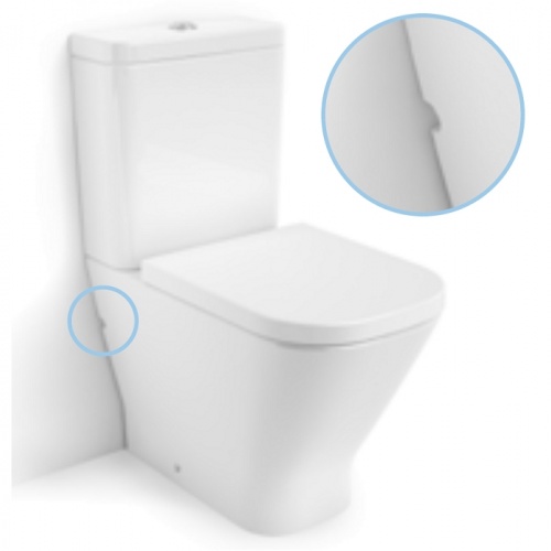 Pack WC Compact THE GAP SQUARE - Alimentation latérale inférieure* Cleanrim3