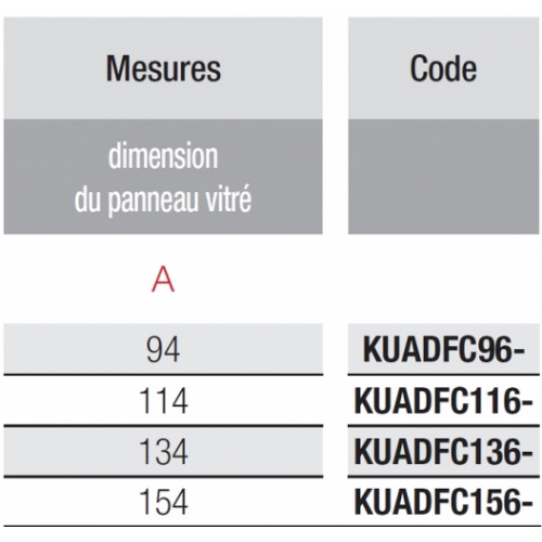 Paroi de douche fixe 95cm Walk in Kuadra H3 Transparent Chromé Kuadra h3 schéma2