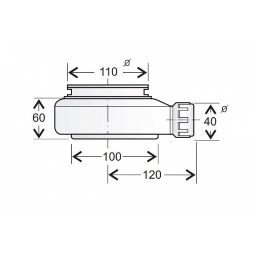 Receveur de douche 80x80 Pizarra 1/4 de Rond Graphite Sortie horizontale doccia