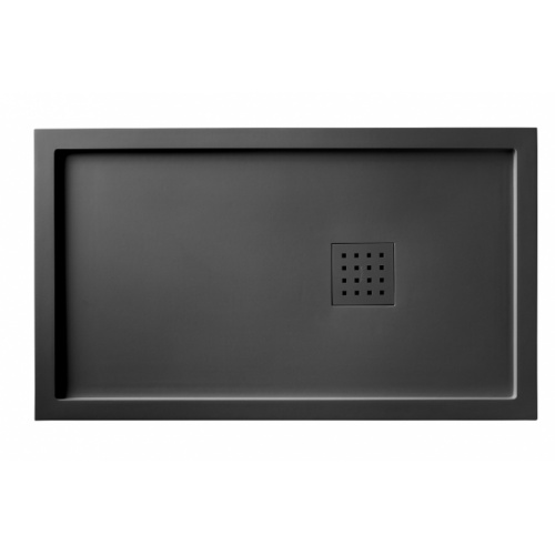 Receveur de douche LISO ENMARCADO Graphite - 100x120cm Liso enmarcado graphite