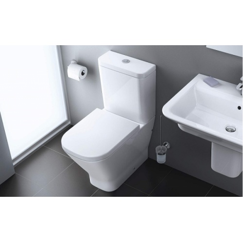 Pack WC Compact THE GAP SQUARE - Alimentation latérale inférieure* 2014 toilettes roca clean rim the gap 1