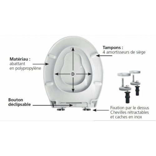 Abattant de WC GENERATIONS PREMIUM avec siège enfant incorporé Generation2