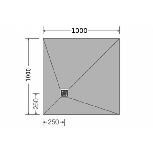 Receveur JACKOBOARD Aqua Décentré 100X100 SH 4e1e281559 1000 1000