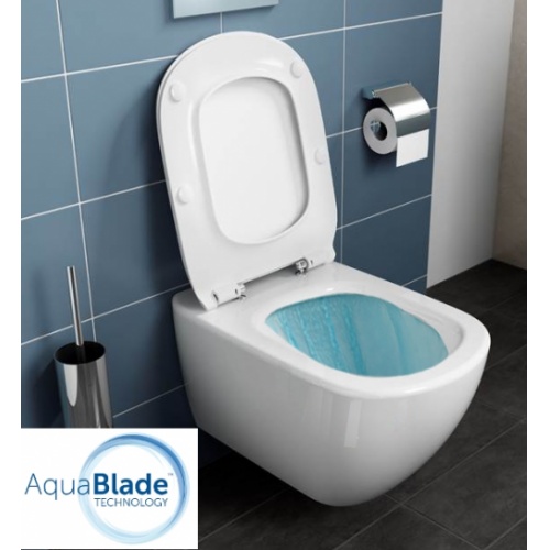 Pack WC Geberit UP320 + Cuvette AquaBlade TESI + Sigma blanche Tesi eau 1