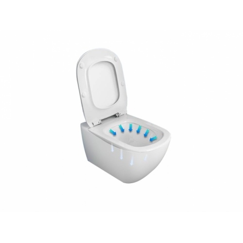 Pack WC Geberit UP320 + Cuvette AquaBlade TESI + Sigma Chromé Brillant Tesi fleche bleue 2