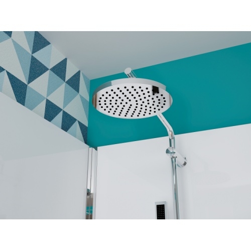 Cabine de douche EDEN R80 faible Hauteur - Porte pivotante - 80x80cm Douche Pluie EDEN Ronde