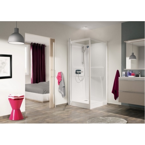 Cabine de douche Kineprime faible hauteur - Pivotante - 90x90cm - Thermo Pivotante - Thermostatique KINEPRIME 