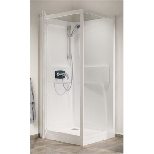 Cabine de douche Kineprime (18 cm) - Pivotante - 100x80cm