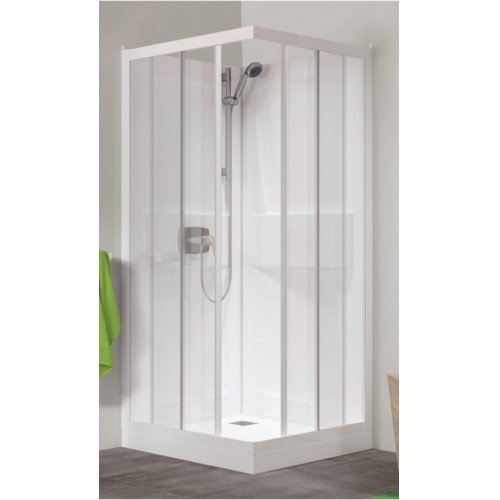 Cabine de douche Kineprime faible hauteur - Coulissante - 70x70cm - Mécanique