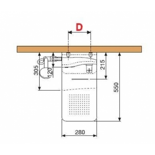 Colonne de douche Dress Plus mitigeur thermostatique Blanc Brillant Dress + côte 1