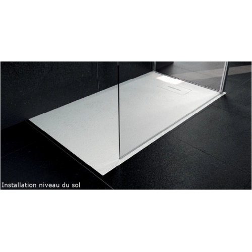 Receveur Extraplat NOVOSOLID Blanc Mat 100x100 cm Novosolid niveau du sol