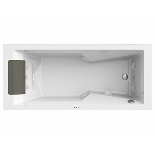 Baignoire balnéo MyWay Jacuzzi 170 x75 - Gauche - Rainbow - Sans robinetterie Myway 170 dessus2 g