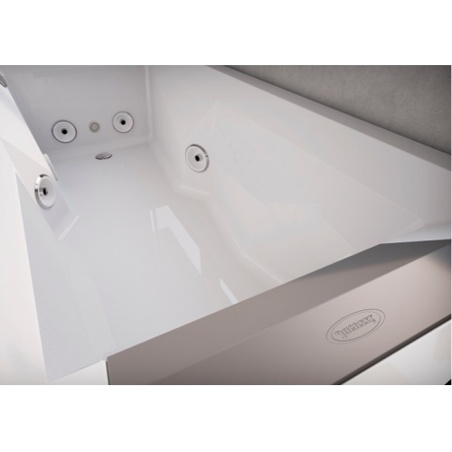 Baignoire Balneo MyWay Jacuzzi droite 170 x75 avec vidage Myway intérieur 170 d